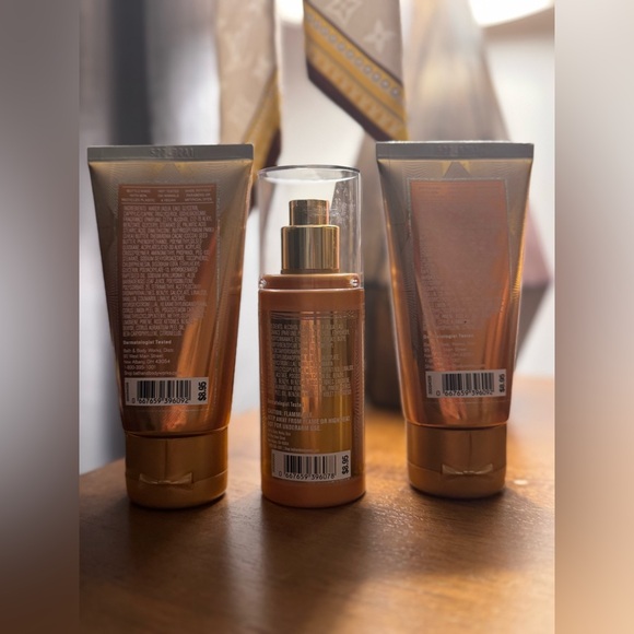 NEW B&BW Touch Of Gold Travel Trio with two body creams and fragrance - Picture 2 of 2